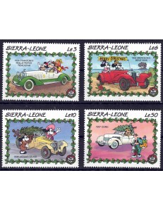 SIERRA LEONE 1989 Disney (Christmas I) 4v MNH**