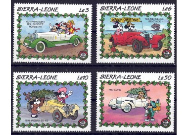 SIERRA LEONE 1989 Disney (Christmas I) 4v MNH**
