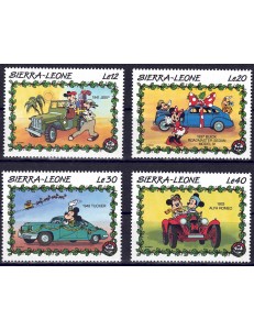 SIERRA LEONE 1989 Disney (Natale II) 4v MNH**