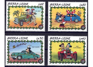 SIERRA LEONE 1989 Disney (Christmas II) 4v MNH**