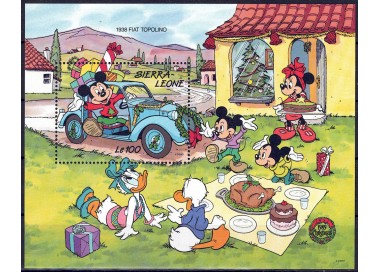 SIERRA LEONE 1989 Disney (Christmas I) s/s MNH**