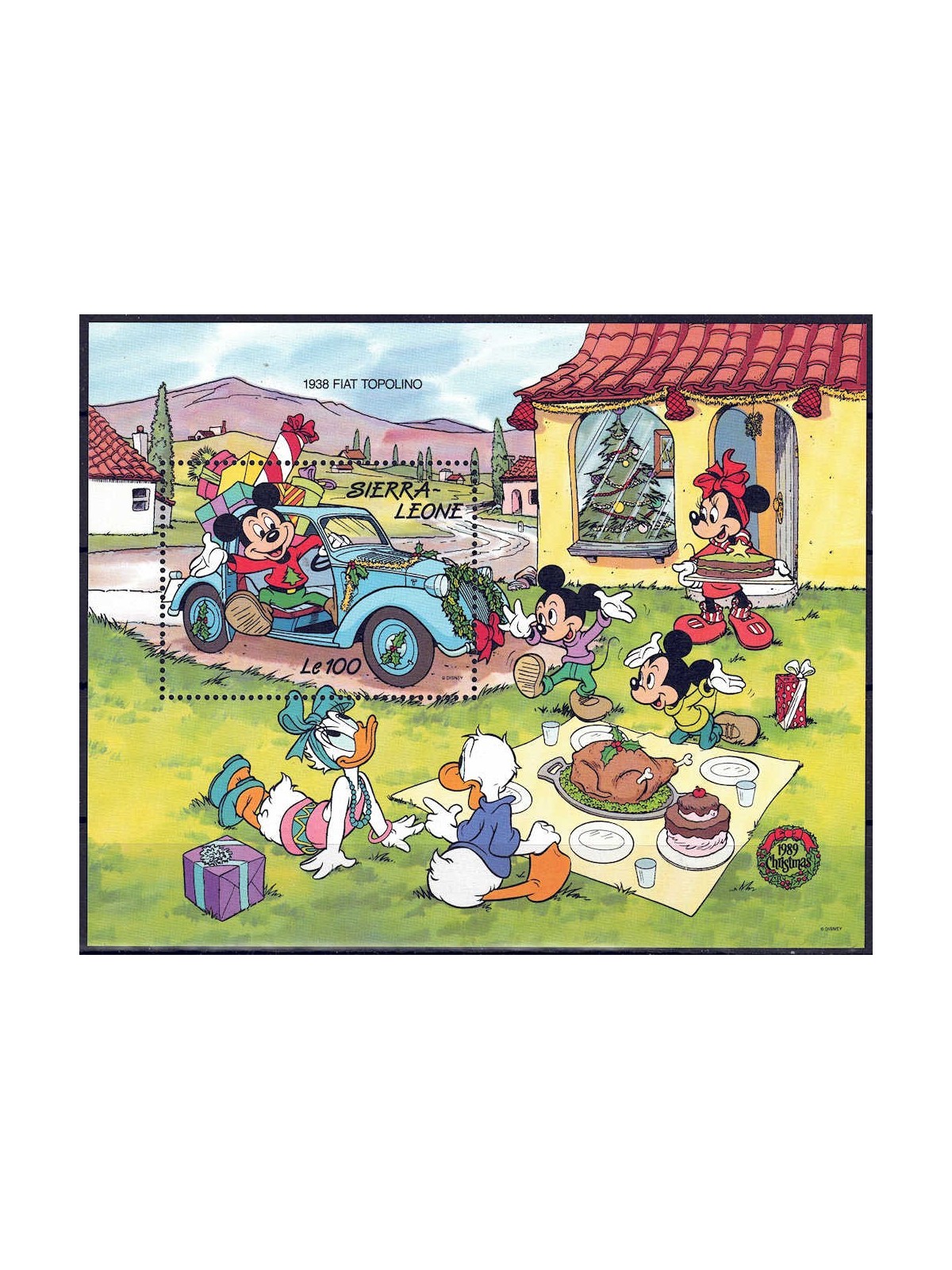 SIERRA LEONE 1989 Disney (Christmas I) s/s MNH**