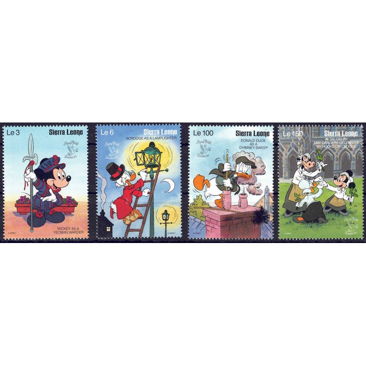 SIERRA LEONE 1990 Disney (Esposizione filatelica I) 4v MNH**