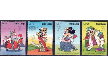 SIERRA LEONE 1990 Disney (Philatelic Exhibition II) 4v MNH**