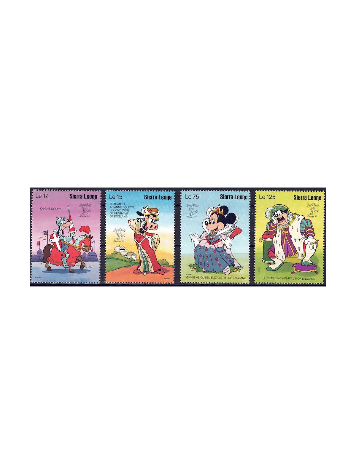 SIERRA LEONE 1990 Disney (Philatelic Exhibition II) 4v MNH**