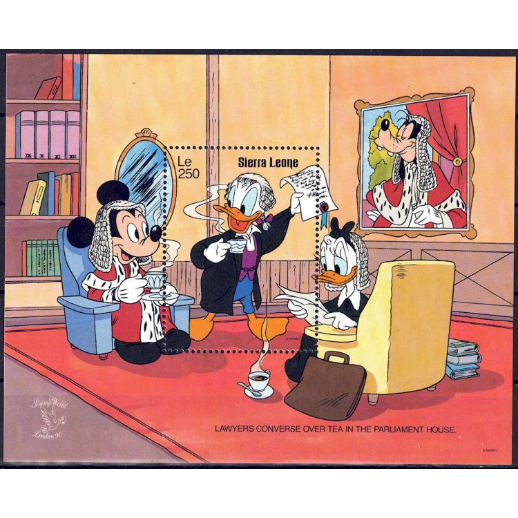 SIERRA LEONE 1990 Disney (Philatelic Exhibition I) s/s MNH**