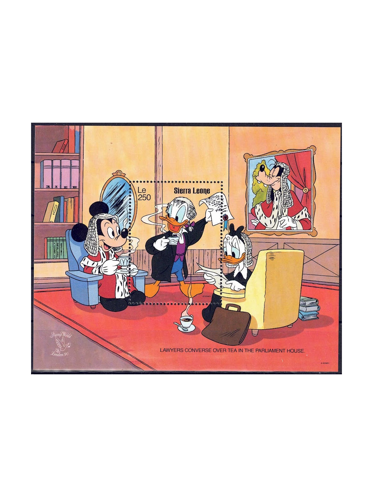 SIERRA LEONE 1990 Disney (Esposizione filatelica I) BF MNH**
