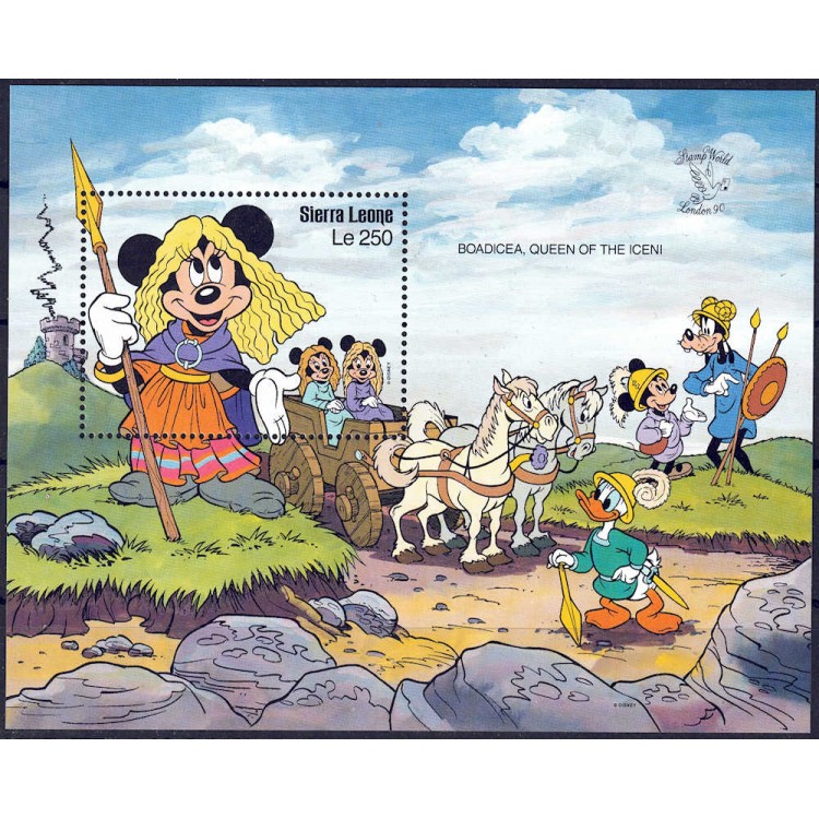 SIERRA LEONE 1990 Disney (Philatelic Exhibition II) s/s MNH**
