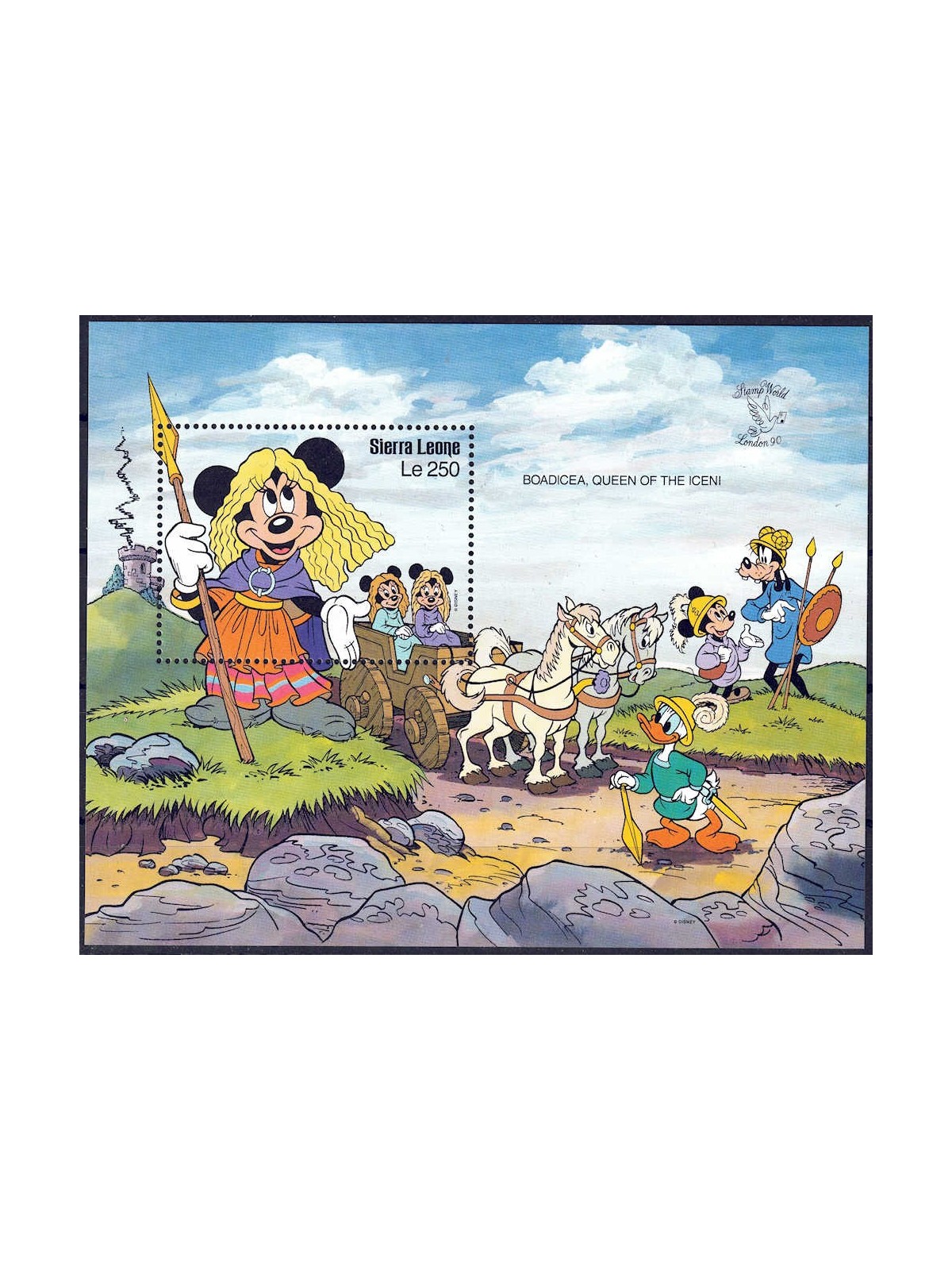 SIERRA LEONE 1990 Disney (Esposizione filatelica II) BF MNH**