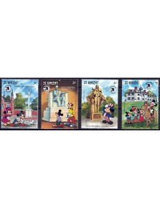 ST. VINCENT 1989 Disney (Esposizione filatelica II) 4v MNH**