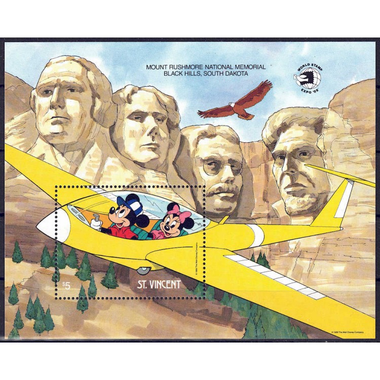 ST. VINCENT 1989 Disney (Philatelic Exhibition I) s/s MNH**