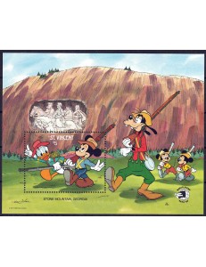 ST. VINCENT 1989 Disney (Esposizione filatelica II) BF MNH**
