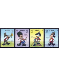 ST. VINCENT 1990 Disney (Philatelic Exhibition II) 4v MNH**