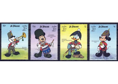 ST. VINCENT 1990 Disney (Philatelic Exhibition II) 4v MNH**
