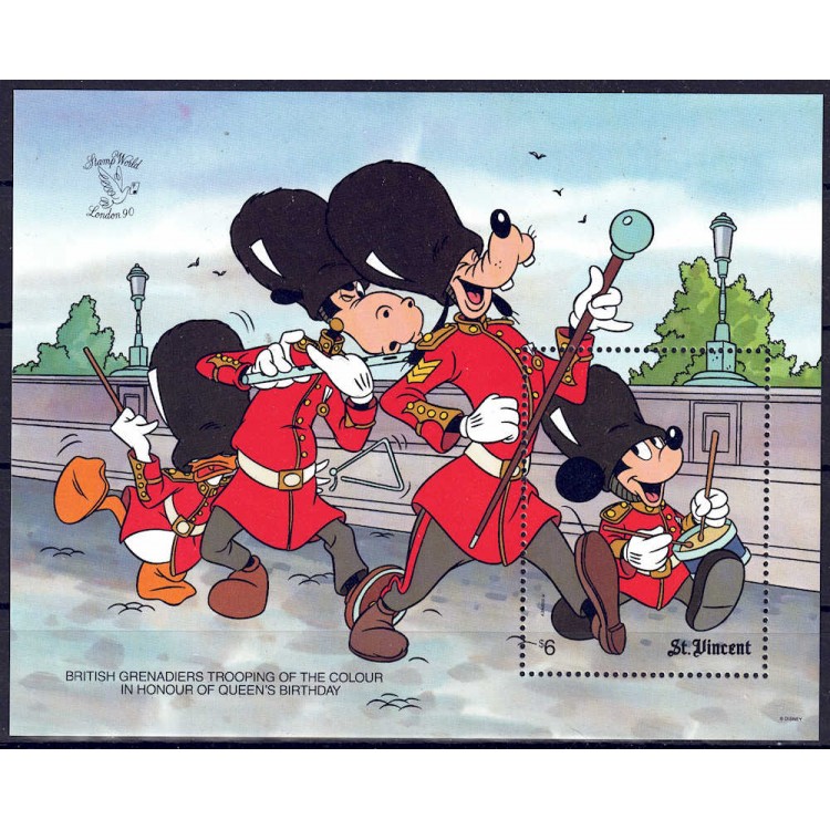 ST. VINCENT 1990 Disney (Esposizione filatelica I) BF MNH**