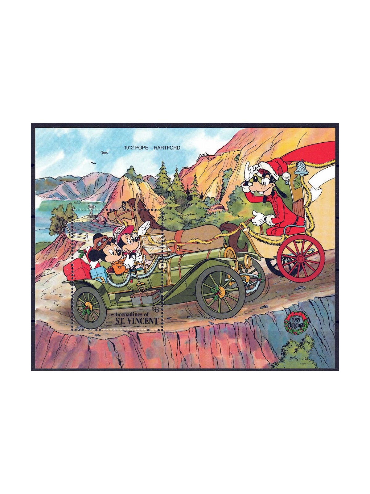 GRENADINES OF ST. VINCENT 1989 Disney (Natale I) BF MNH**