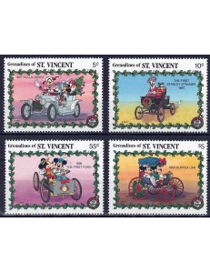 GRENADINES OF ST. VINCENT 1989 Disney (Christmas I) 4v MNH**