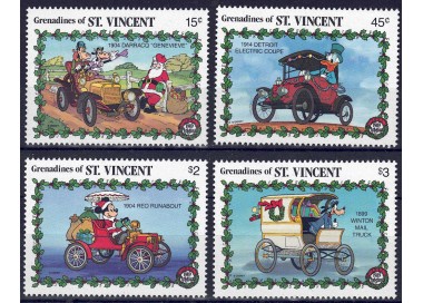 GRENADINES OF ST. VINCENT 1989 Disney (Christmas II) 4v MNH**
