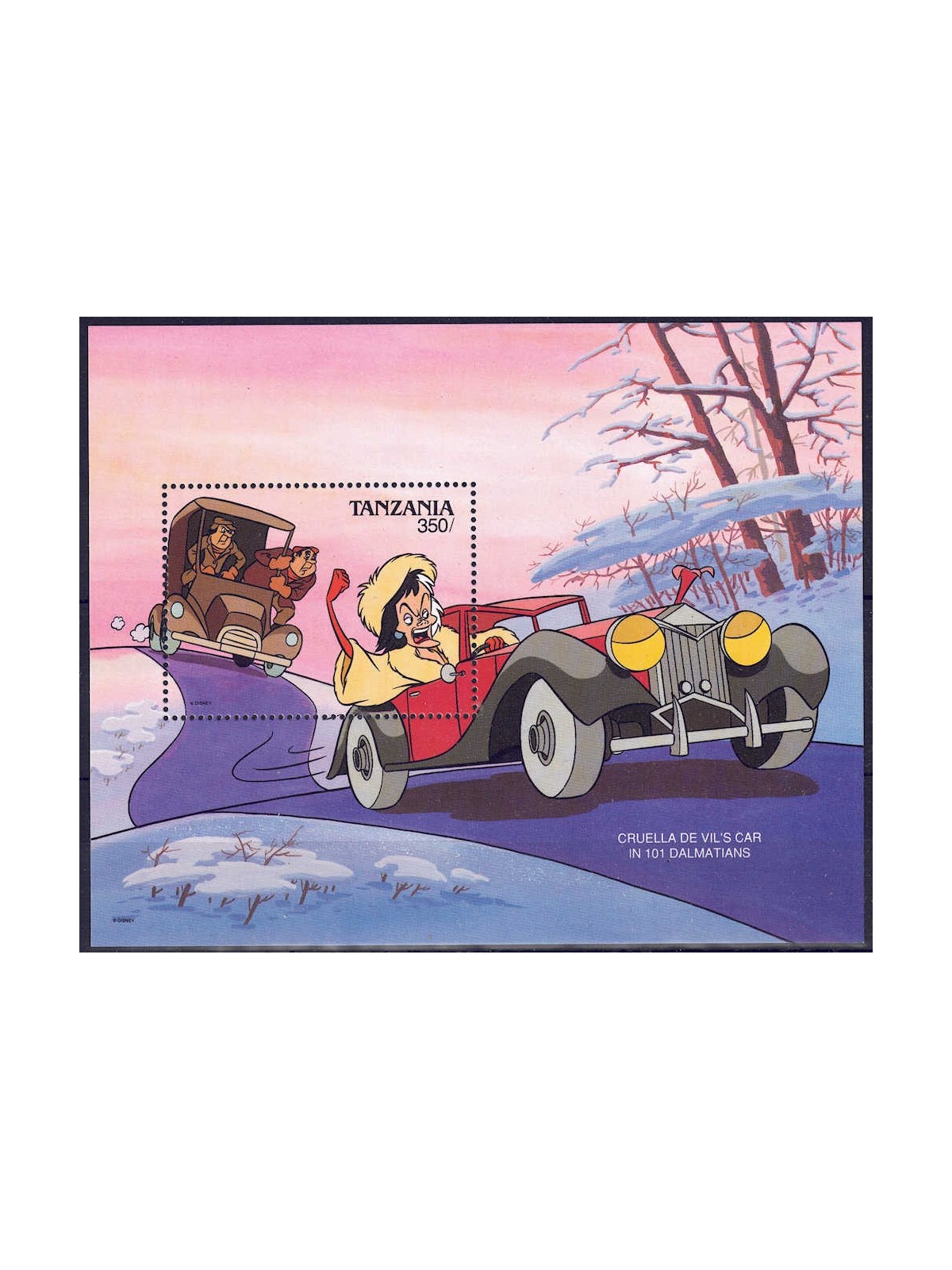 TANZANIA 1990 Disney (Automobili I) BF MNH**