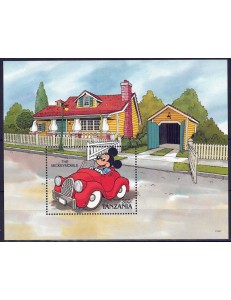 TANZANIA 1990 Disney (Automobili II) BF MNH**