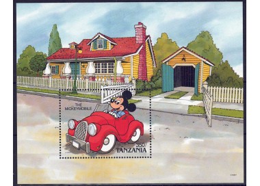 TANZANIA 1990 Disney (Automobili II) BF MNH**