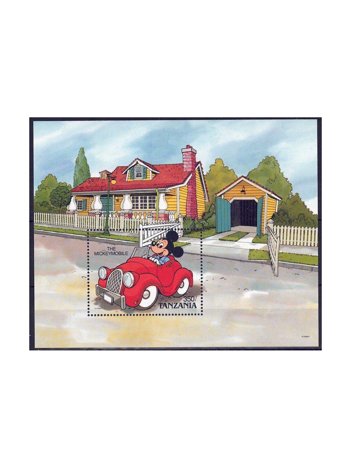 TANZANIA 1990 Disney (Automobili II) BF MNH**