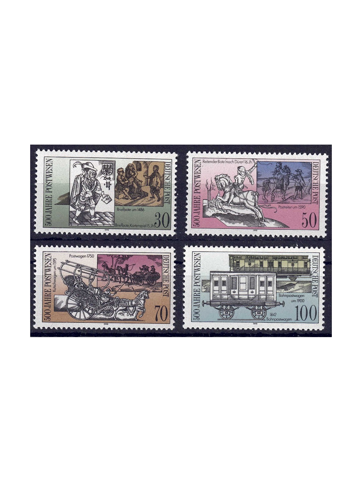 GERMANY DDR 1990 Postal connections 4v MNH**