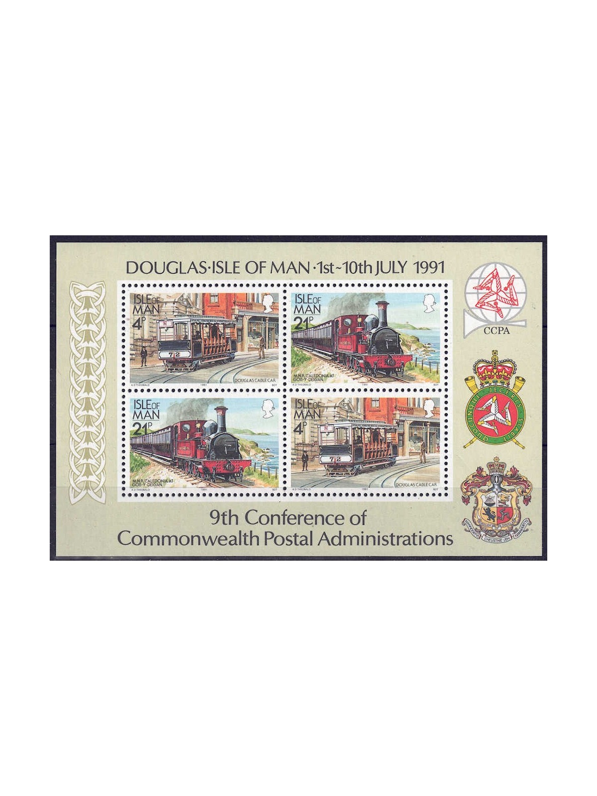 MAN 1991 Postal Administrations s/s MNH**