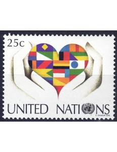 UN NEW YORK 2006 Ordinary Set (Hands and Heart) MNH**