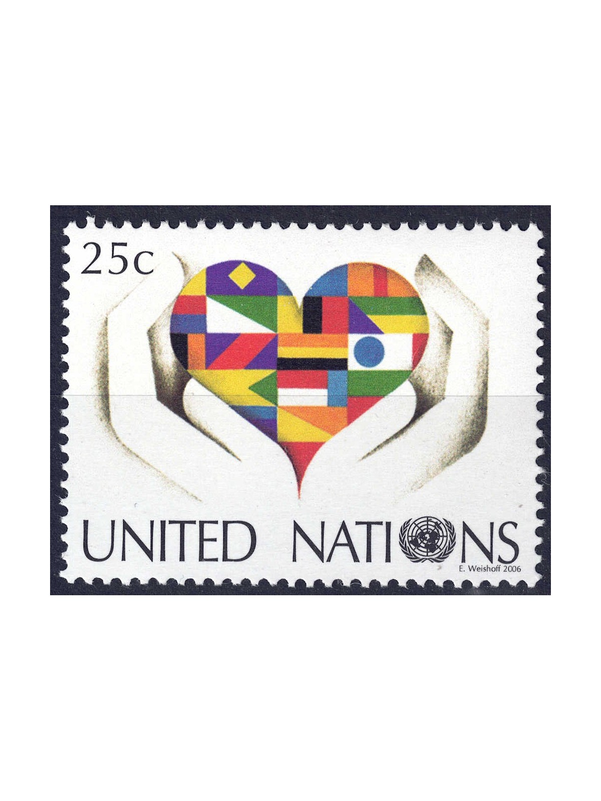 UN NEW YORK 2006 Ordinary Set (Hands and Heart) MNH**