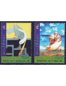 UN NEW YORK 2006 Day of Peace 2v MNH**