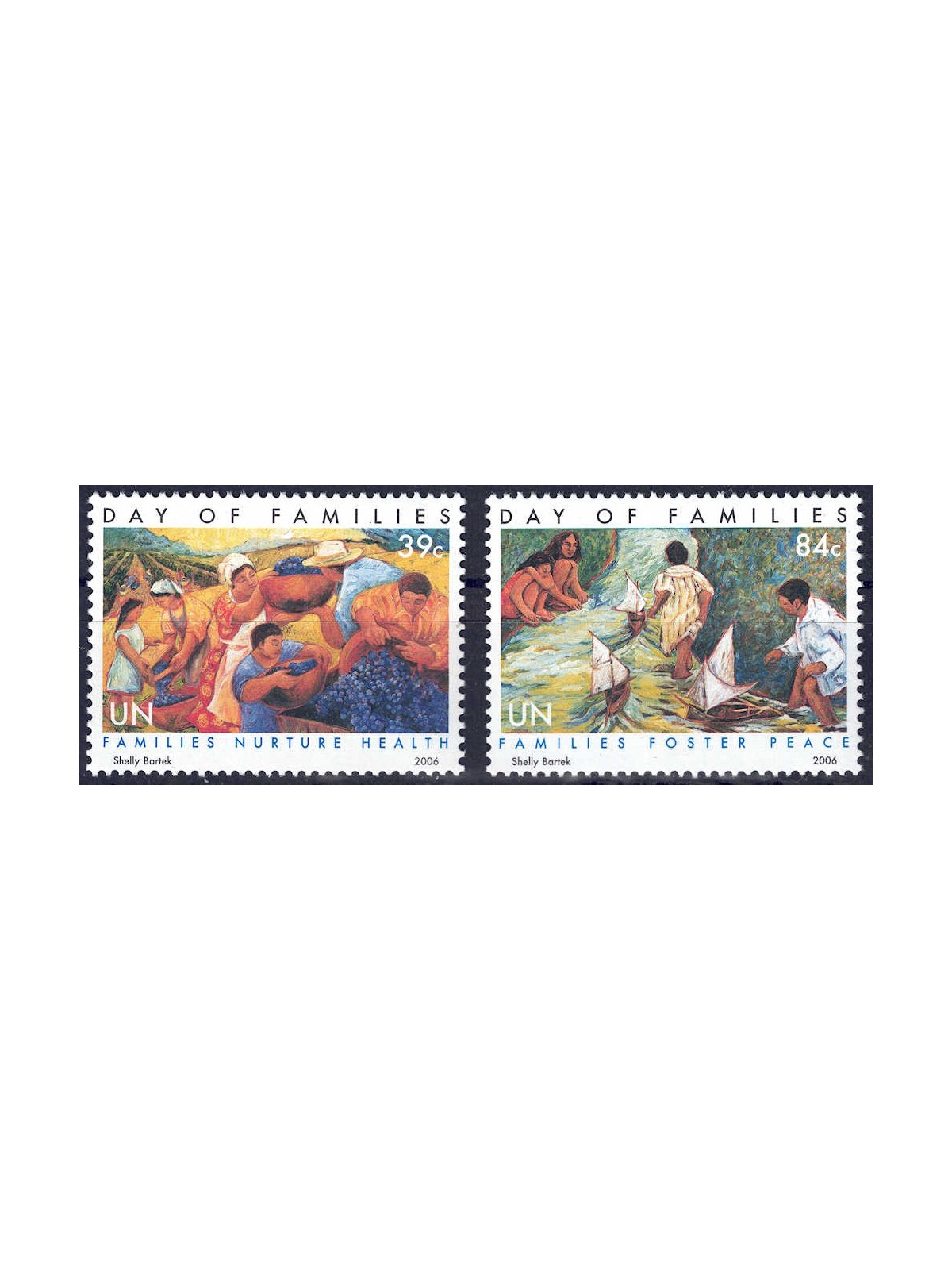 UN NEW YORK 2006 Family Day 2v MNH**