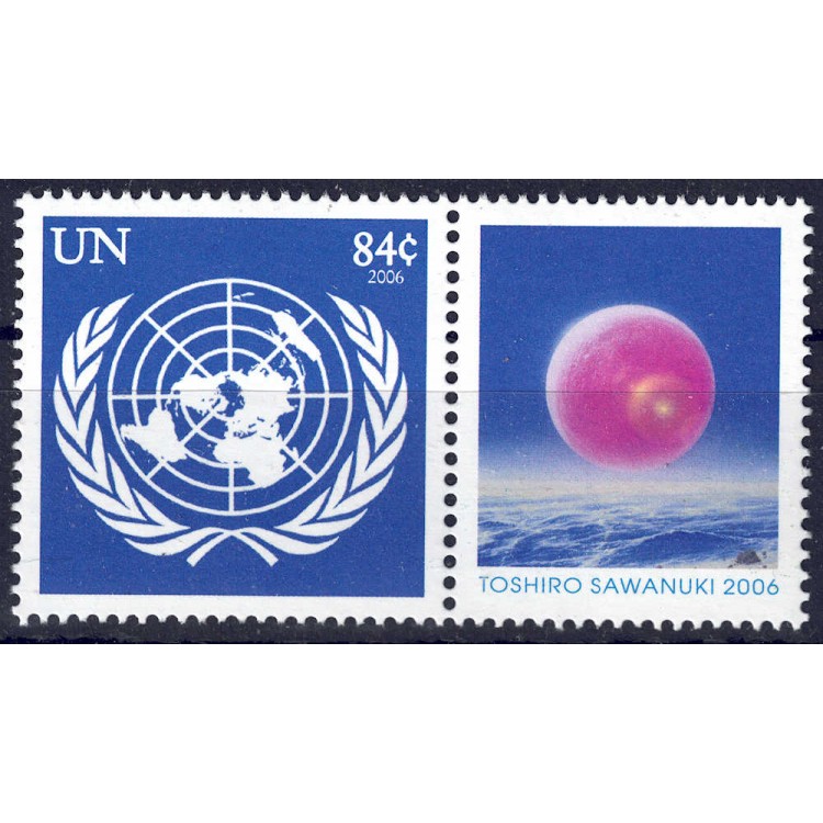 UN NEW YORK 2006 UN emblem MNH**