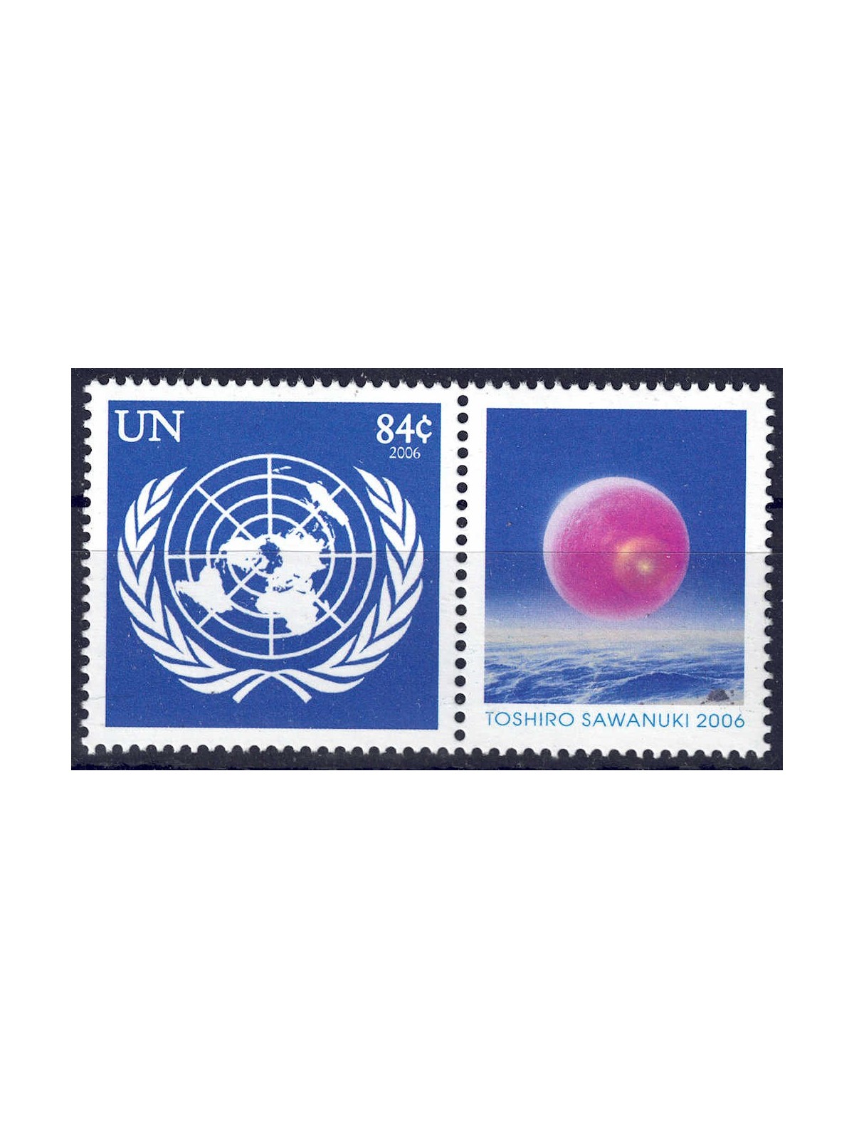 UN NEW YORK 2006 UN emblem MNH**