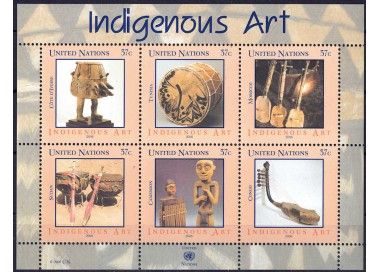 ONU NEW YORK 2006 Arte autocna (3ª serie) BF MNH**