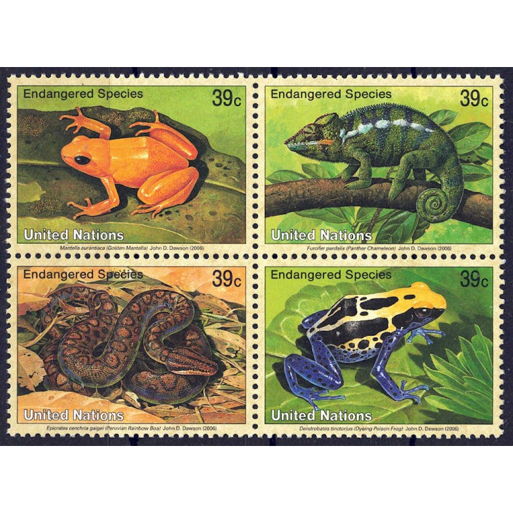 UN NEW YORK 2006 Nature Protection (14th series) 4v MNH**