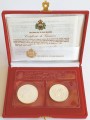 SAN MARINO 1993 Diptych Animal World in Danger, 2 Silver Coins UNC