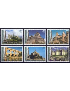 ONU NEW YORK 2006 Patrimonio mondiale (Francia) 6v MNH**