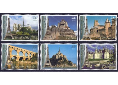 UN NEW YORK 2006 World Heritage (France) 6v MNH**