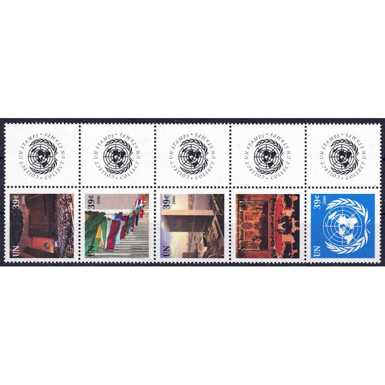 UN NEW YORK 2006 Greeting Stamps 5v MNH**