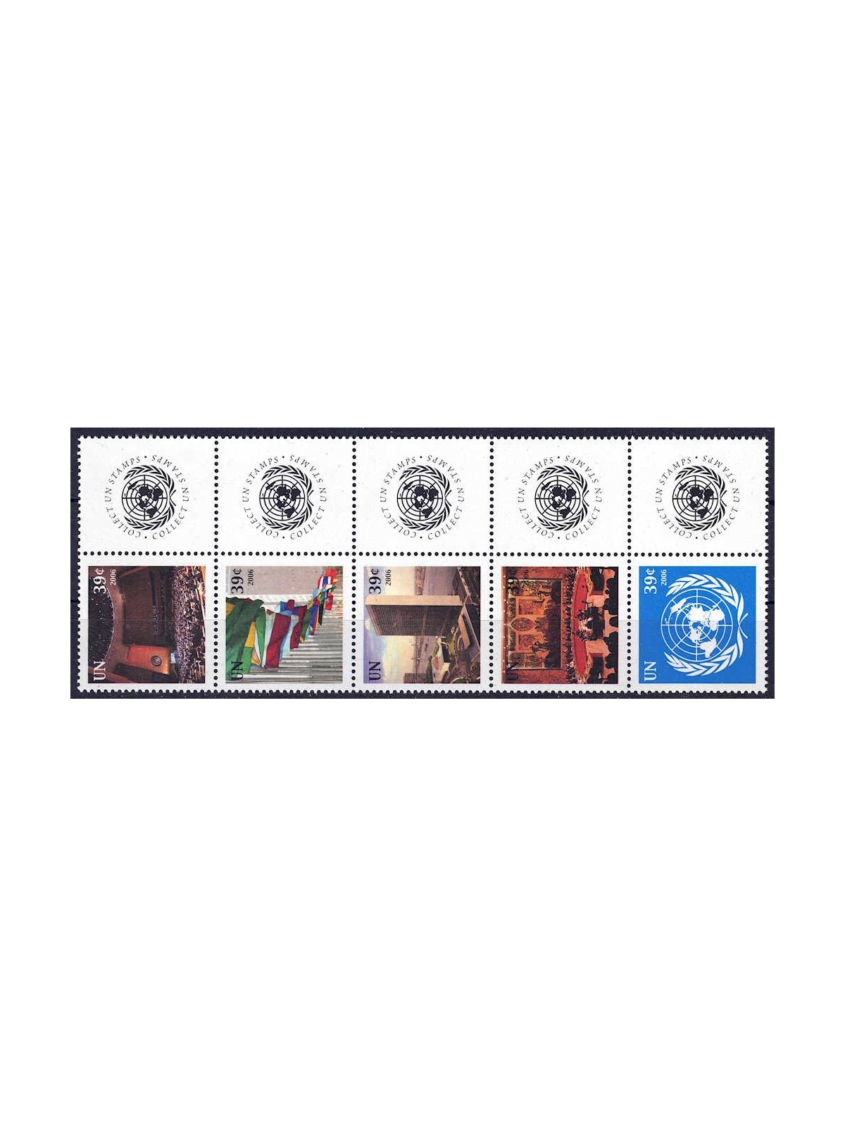 UN NEW YORK 2006 Greeting Stamps 5v MNH**