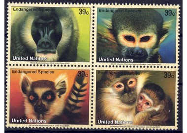ONU NEW YORK 2007 Protezione della natura (15ª serie) 4v MNH**