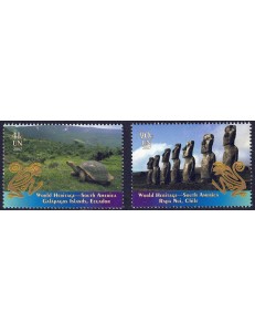 UN NEW YORK 2007 World Heritage (South America) 2v MNH**