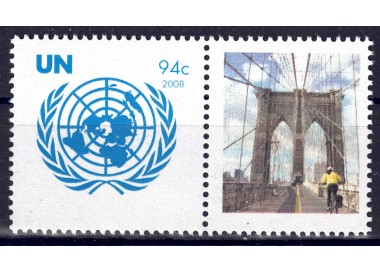 ONU NEW YORK 2008 Emblema dell'ONU (New York) MNH**