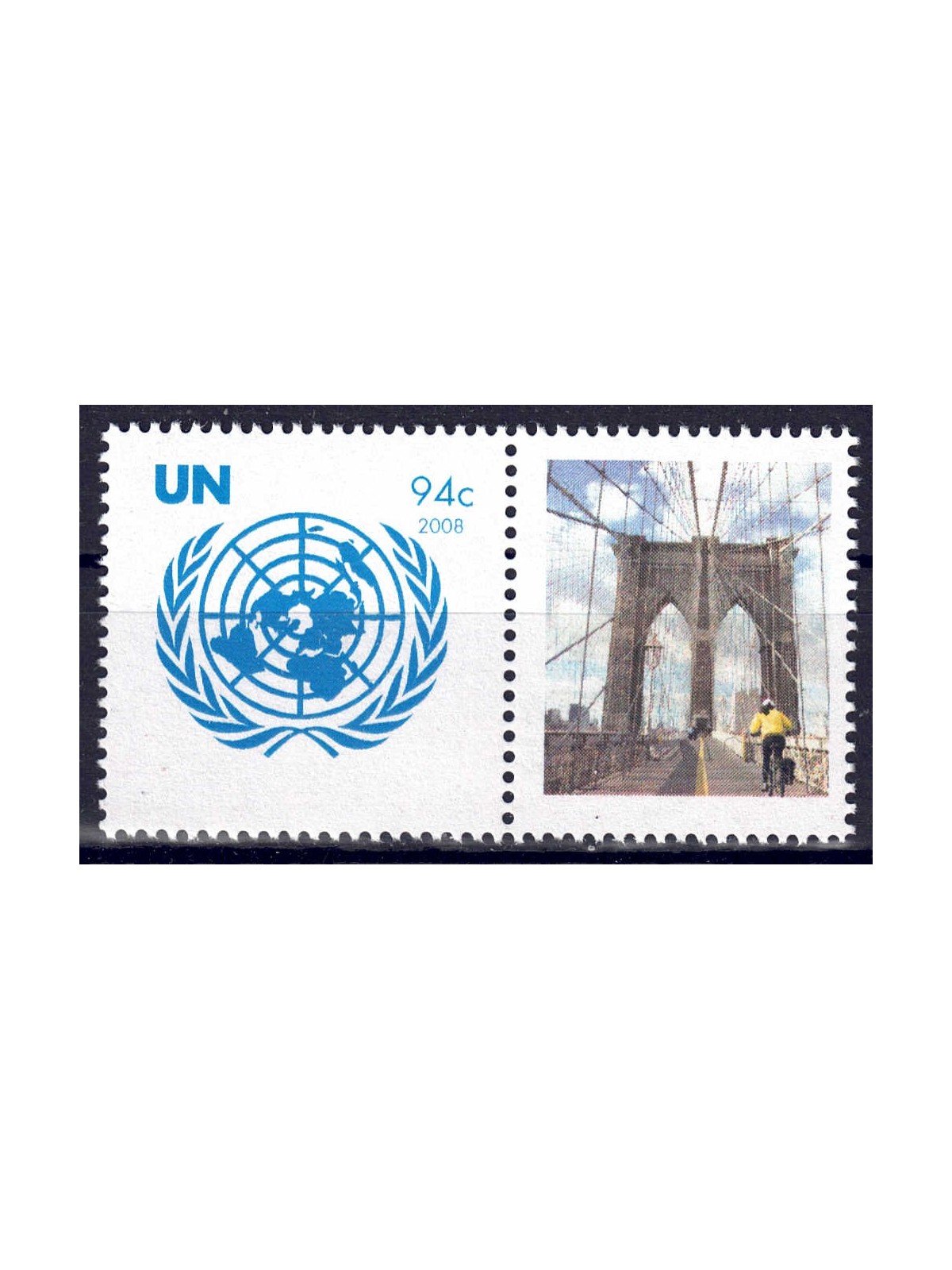UN NEW YORK 2008 UN Emblem (New York) MNH**