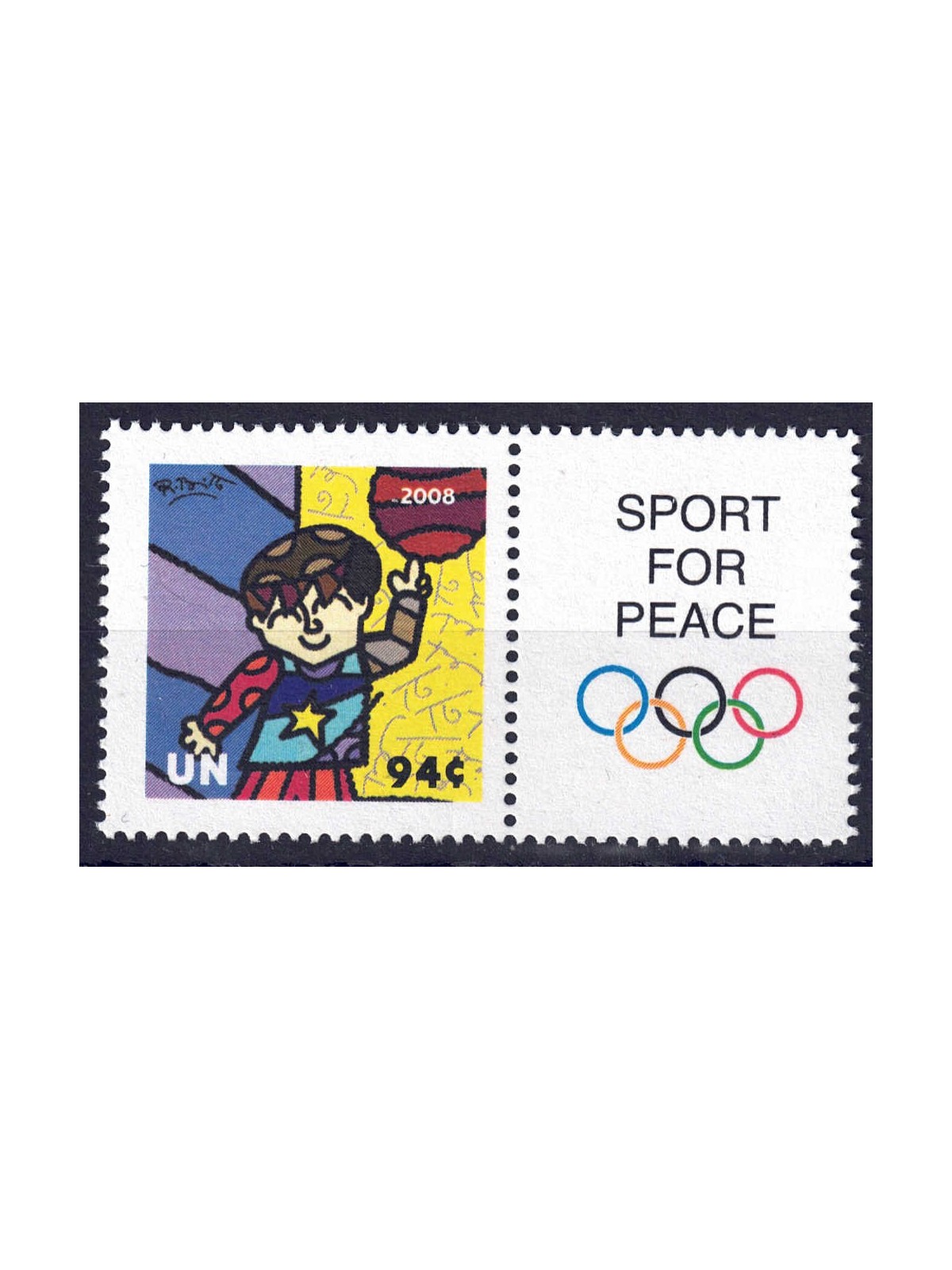 UN NEW YORK 2008 Greeting Stamps MNH**