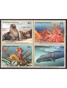 UN NEW YORK 2008 Nature Protection (16th series) 4v MNH**