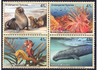 UN NEW YORK 2008 Nature Protection (16th series) 4v MNH**