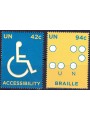 UN NEW YORK 2008 Rights of Persons with Disabilities 2v MNH**