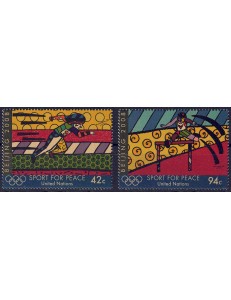 ONU NEW YORK 2008 Lo sport per la pace 2v MNH**
